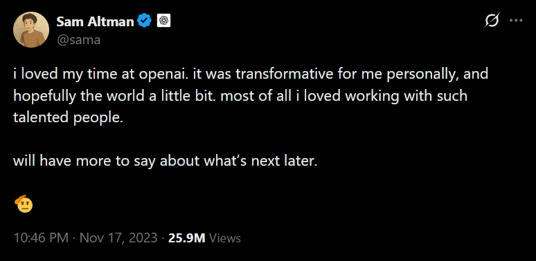 Sam Altman far sparken 2023
