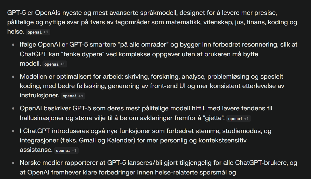 Mange kulepunkter