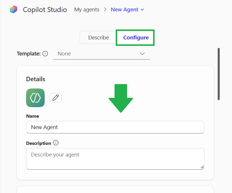 Guide: Slik lager du AI-agenter i Microsoft Copilot 7 Copilot Studio - Configure