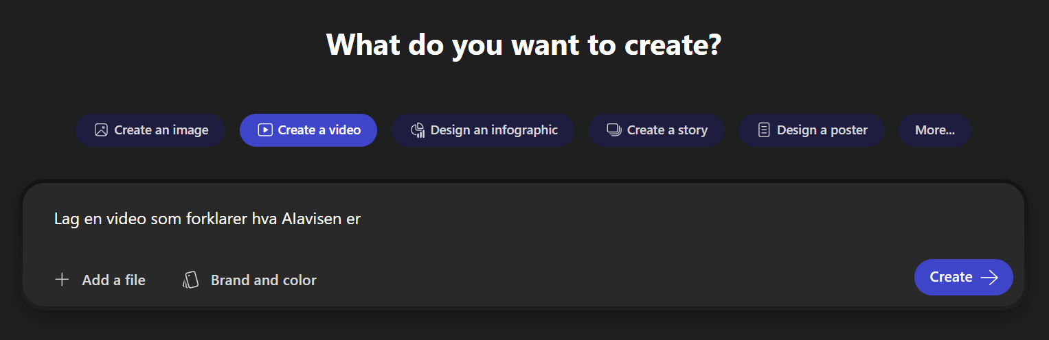 Lag AI video i Microsoft Copilot