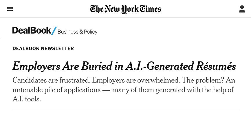 New York Times - Jobbsøknadens død