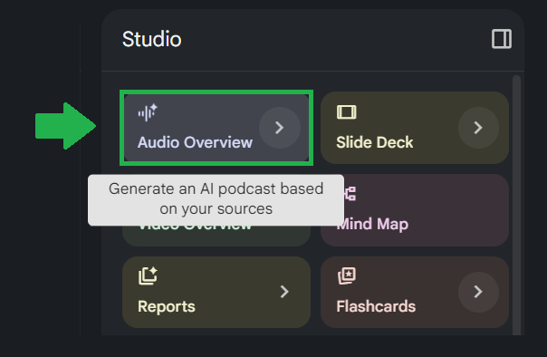 Lag podkast i NotebookLM