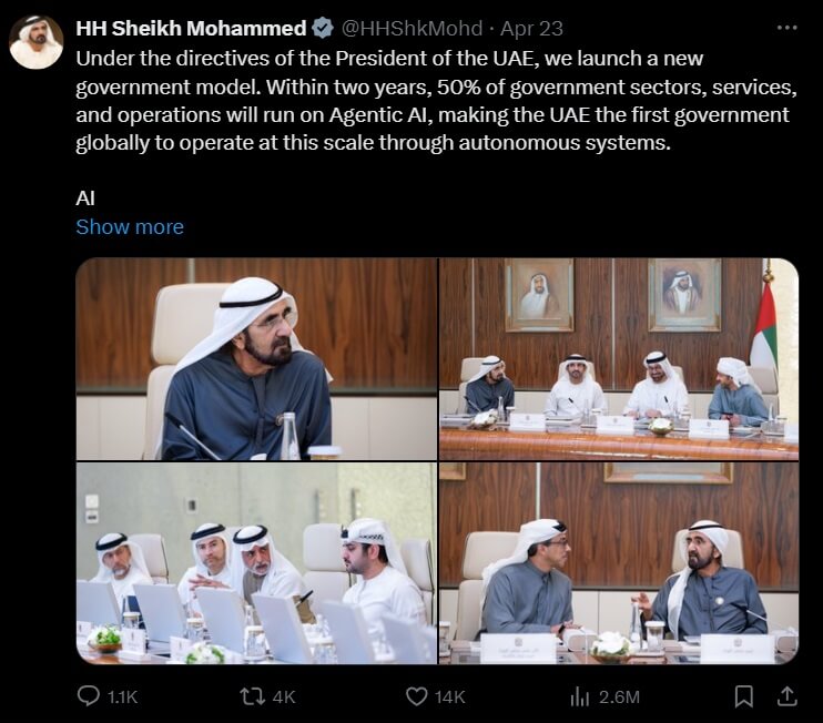 AI skal styre Emiratene