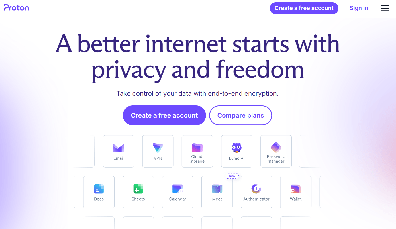 Proton erstatter Google og Microsoft