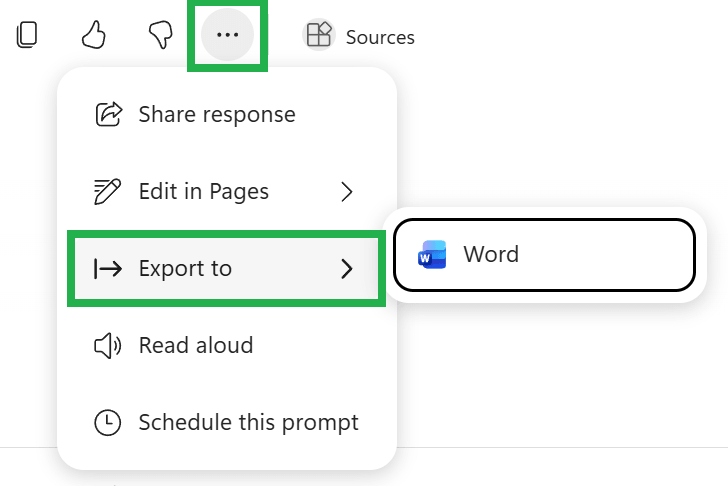8 Microsoft Copilot-tips på jobb 7 Eksporter svaret til Word