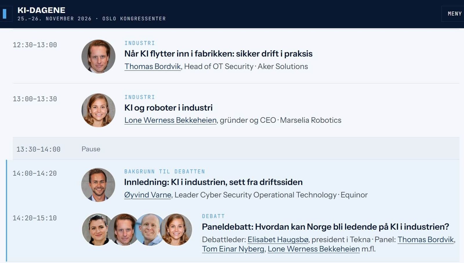 KI dagene program